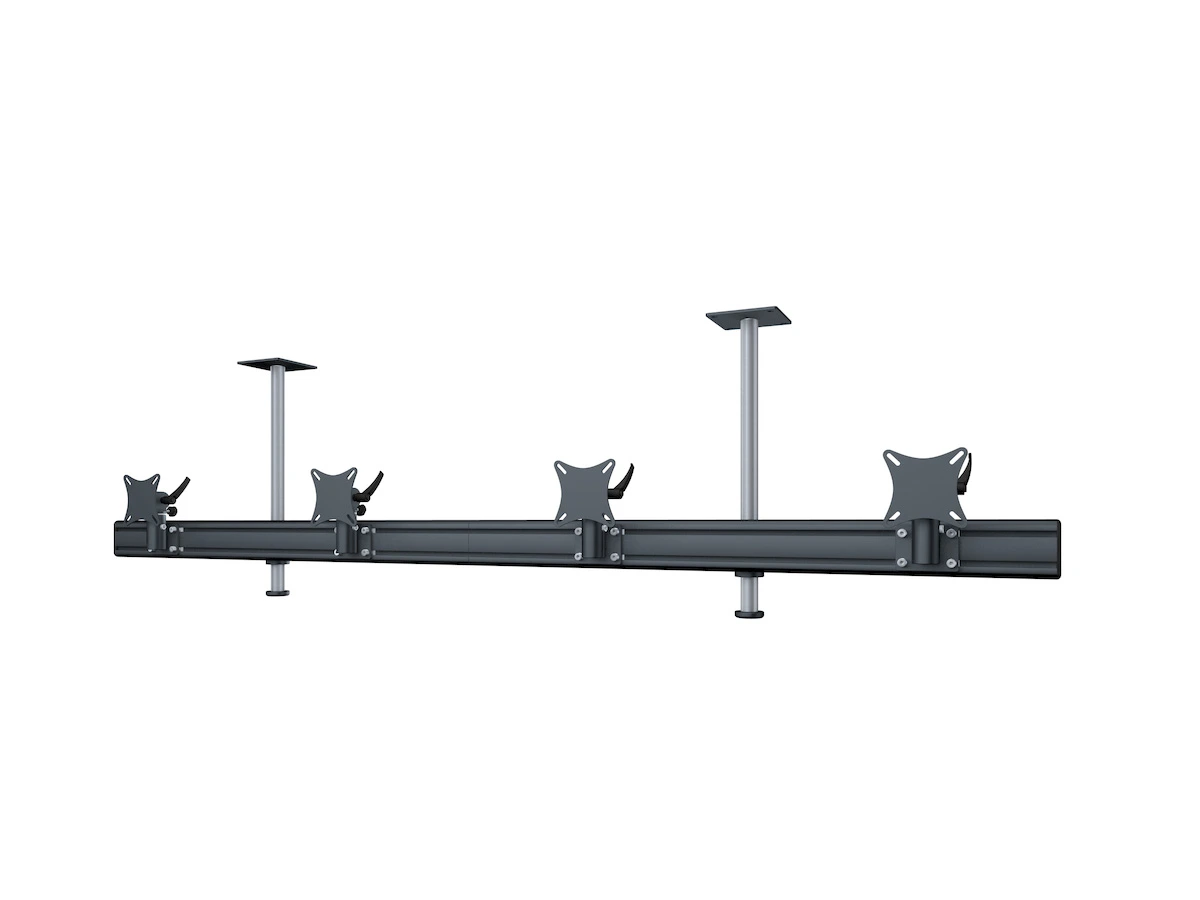 Flat-System Monitorhalter Decke für 4 Monitore 4er - 20''-24"