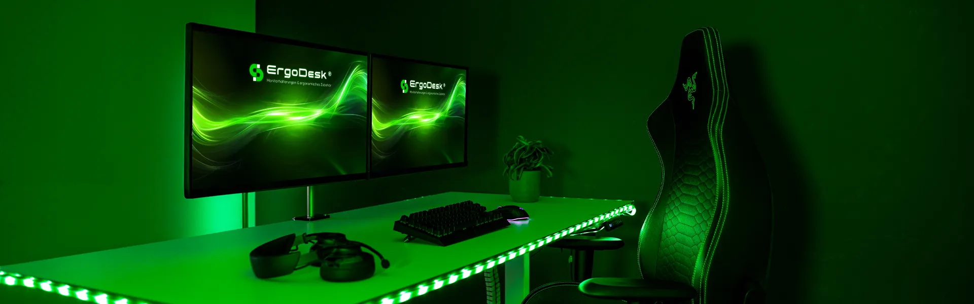 ErgoDesk – extra stabile Halter für große Bildschirme Schwer belastbare Monitorhalterung von ErgoDesk