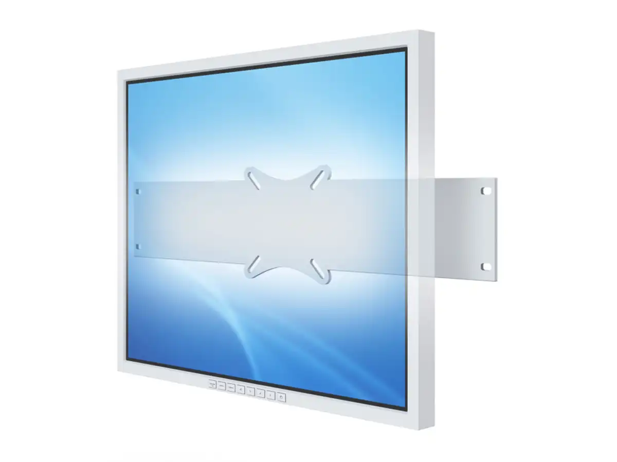 Monitorhalter für 19"-Serverschränke Anbau fix