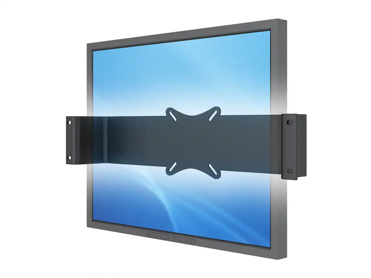 Monitorhalter für 19"-Serverschränke Einbau fix