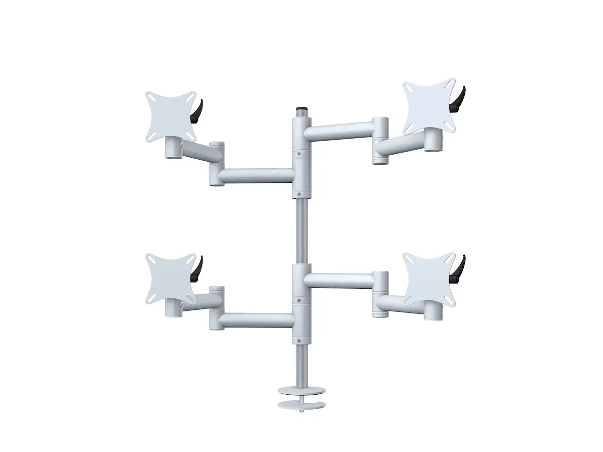 Flex-System Monitorhalterung für 4 Monitore Einbauadapter mit Kabelauslass (MA) 2+2 - 25''-32''