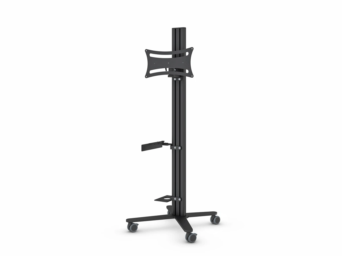 ErgoDesk®  Mobiler TV-Ständer mit Rollen und  PC-Halterung