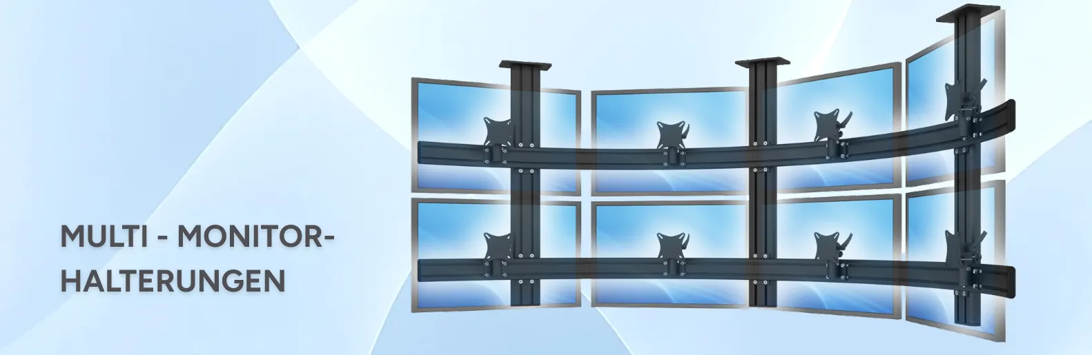 ErgoDesk – individuelle Sonderlösungen für Monitor-, PC- und TV-Halter rgoDesk Halterung als Sonderlösung – perfekt angepasst an Ihre Anforderungen