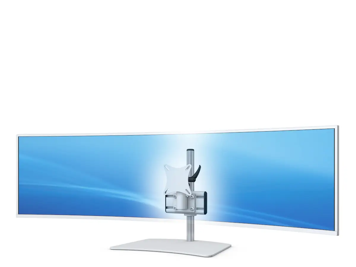 Curved Monitorhalter Flat bis 49" für 1 Bildschirm mit Tischstand Curved Monitorhalter Flat bis 49" für 1 Bildschirm mit Tischstand