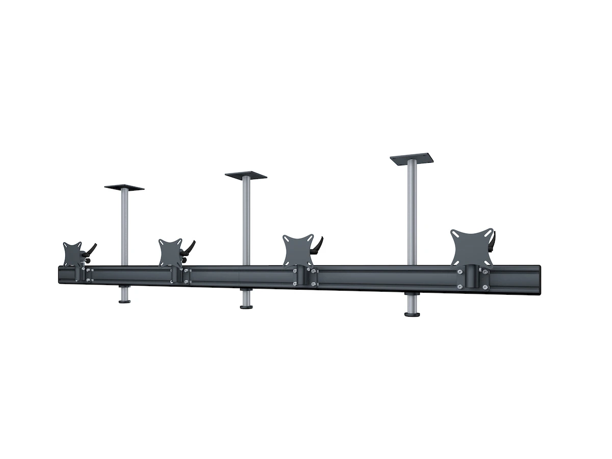 Flat-System Monitorhalter Decke für 4 Monitore 4er - 25''-32"