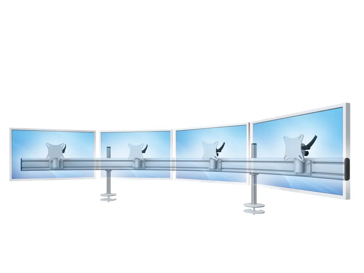 Para System Monitorhalterung für 4 Monitore Einbauadapter mit Kabelauslass (MA) 4er - 20''-24''