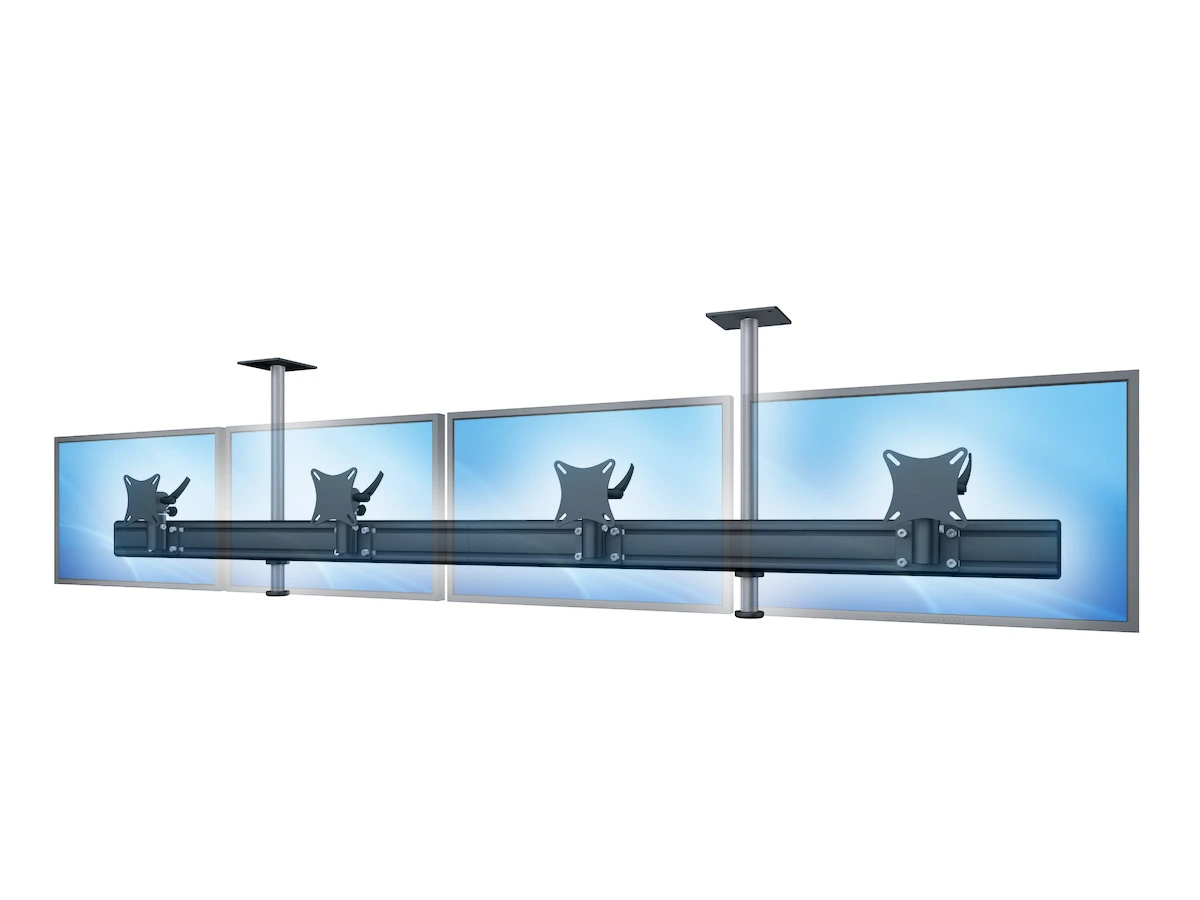 Flat-System Monitorhalter Decke für 4 Monitore 4er - 20''-24"