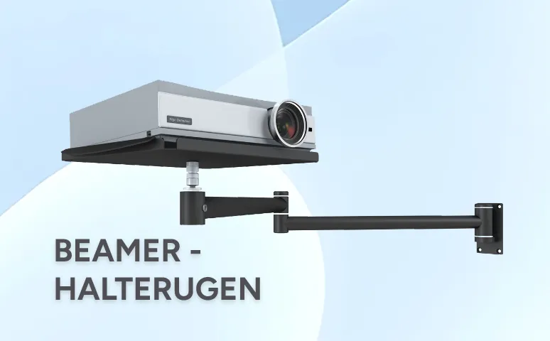 Beamerhalter von ErgoDesk – schwenkbar und sicher ErgoDesk TV-Wandhalterung – robust und zuverlässig