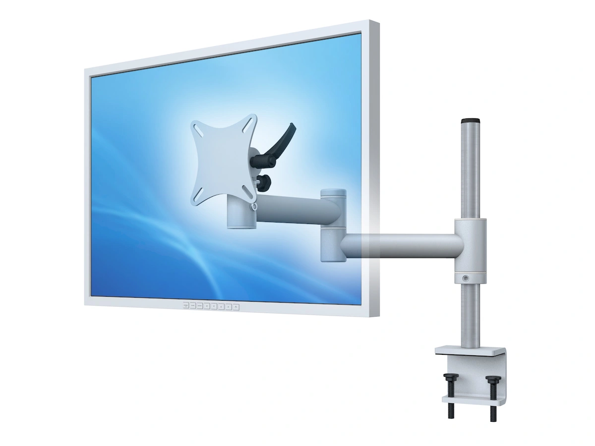 Flex-System Monitorhalterung für 1 Bildschirme mit Tisch-Klemme 1er - 17''-24''