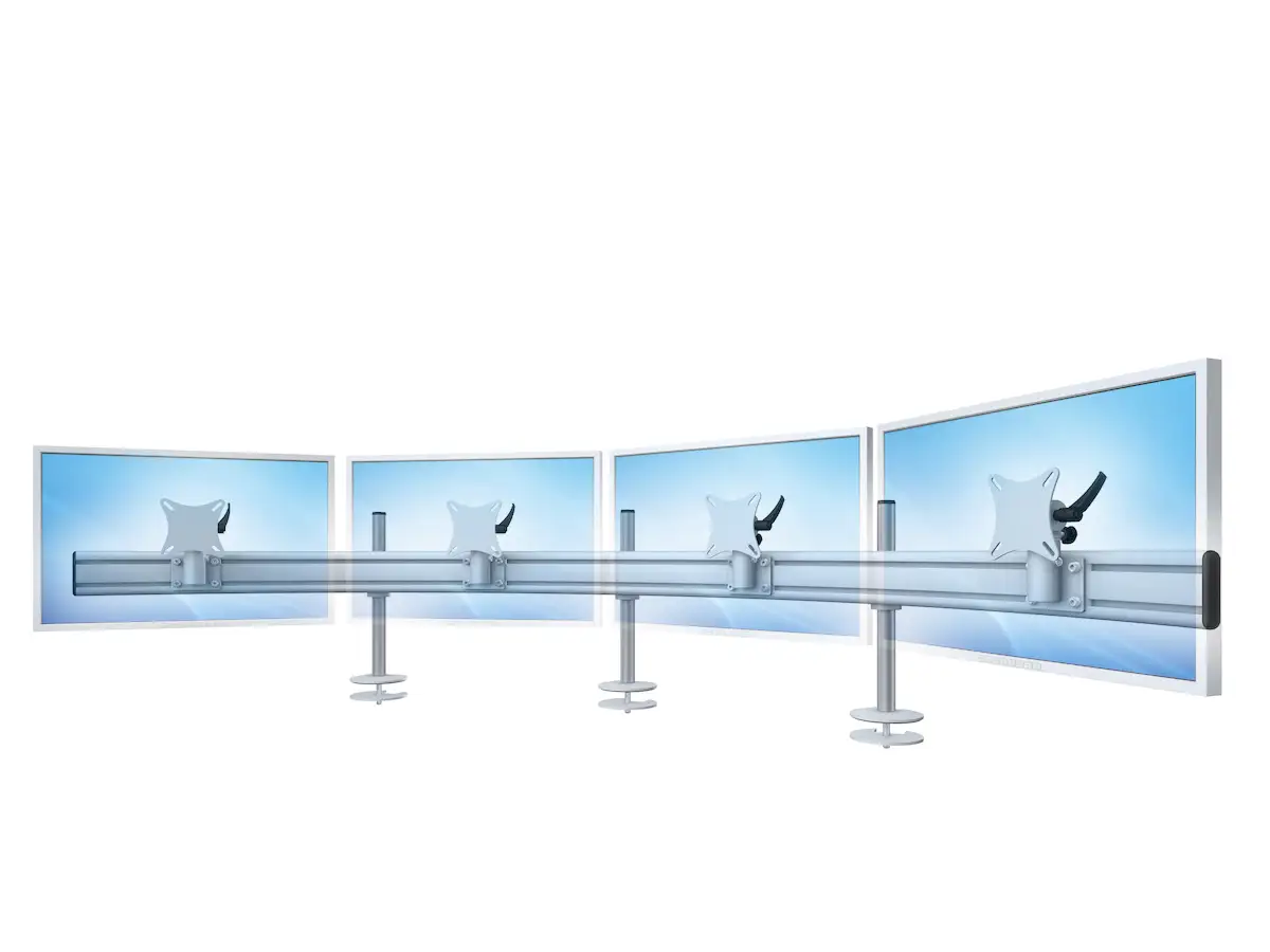 Para System Monitorhalterung für 4 Monitore Einbauadapter mit Kabelauslass (MA) 4er - 25''-32'' 