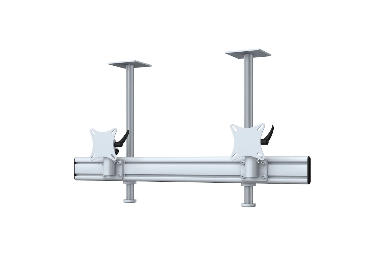 Flat-System Monitorhalter Decke für 2 Monitore 2er - 25''-32"